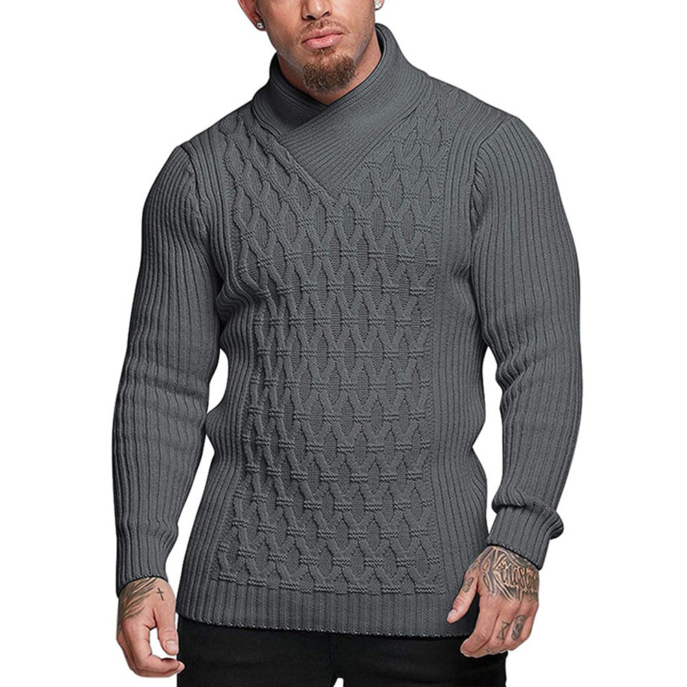 Men's Slim Fit Crew Neck Sweater - Nocini