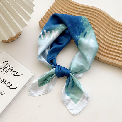 Luxurious Silk Patterned Scarf