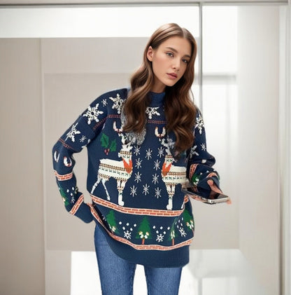 Cozy Holiday Crew Neck Sweater