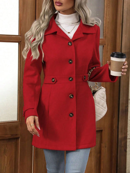 Classic Fit Women's Wool Trench Coat