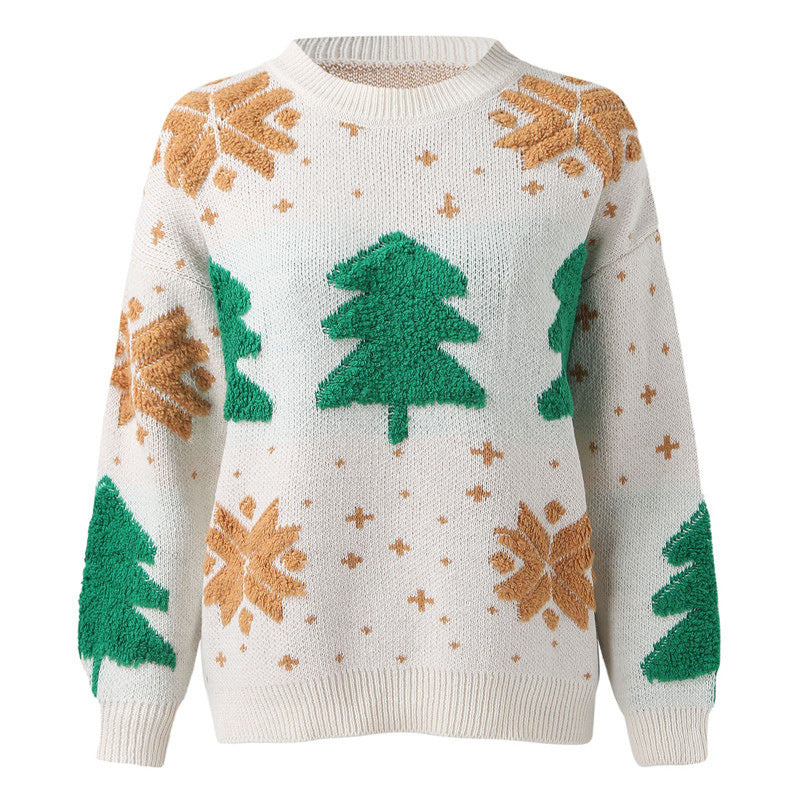Ladies' Festive Holiday Sweater | Soft Knit Design