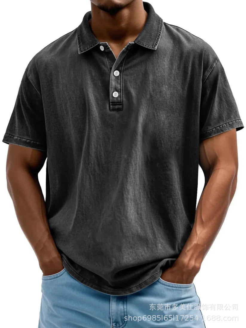 Casual Classic Cotton Short Sleeve Polo Shirt