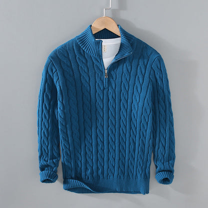 Classic Casual Half Zip Sweater