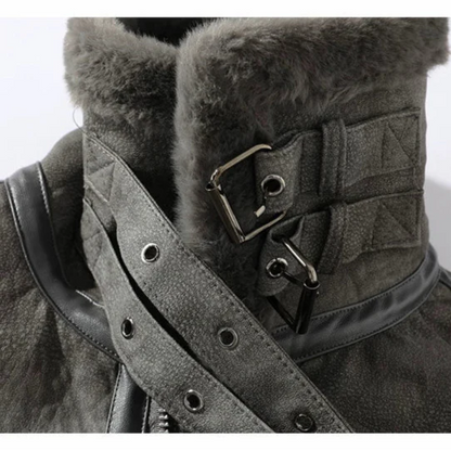 Luxury Biker Sheepskin Jacket