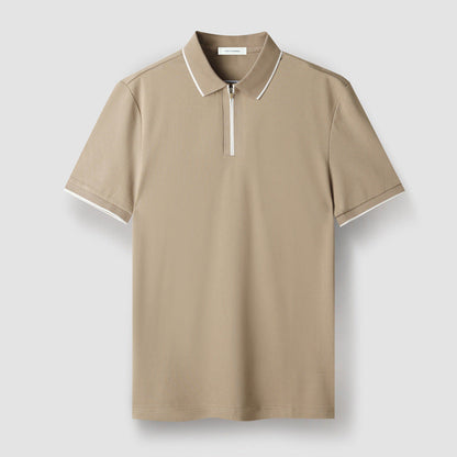 Classic Fit Zip Polo Shirt - Nocini