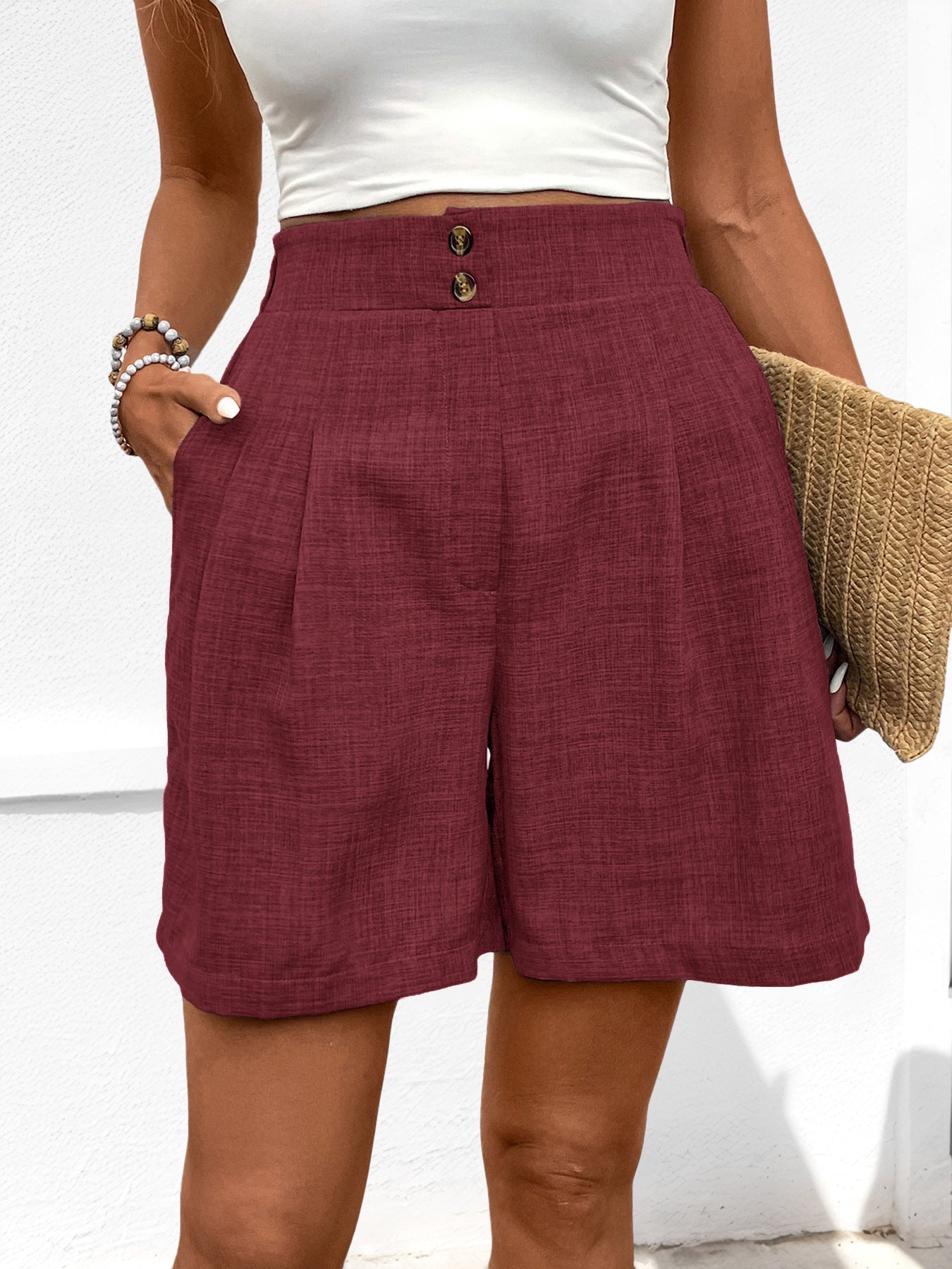 Comfortable High Waisted Wide Leg Shorts for Women