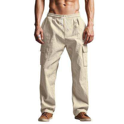 Comfortable Men's Cargo Pants Loose Fit Cotton