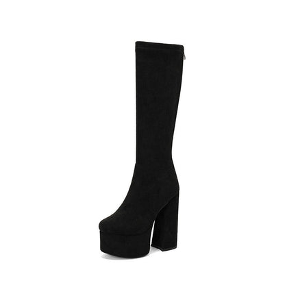 Fashionable Women's Tall Block Heel Boots