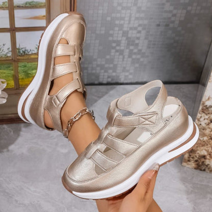 Comfortable Wedge Sandals for Women with Cutout Detail