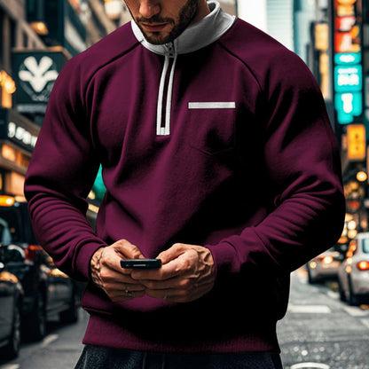 Classic Fit Men's Zipper Sweatshirt