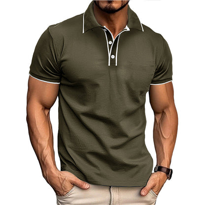 Slim Fit Men's Polo Shirt – Moisture Wicking Short Sleeve