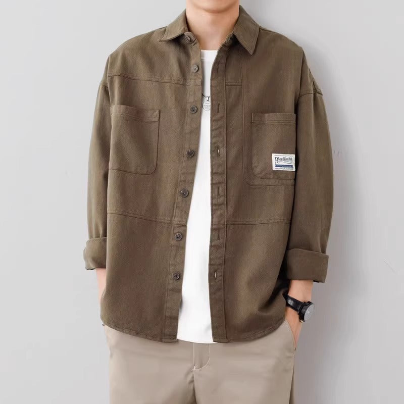 Casual Men's Button Down Jacket