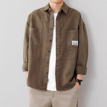 Casual Men's Button Down Jacket