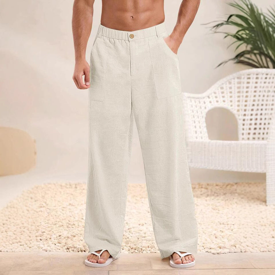 Comfortable Men's Full Length Elastic Pants