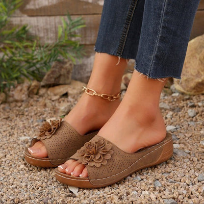 Ladies High Heel Summer Sandals with Cut Out Detail - Nocini