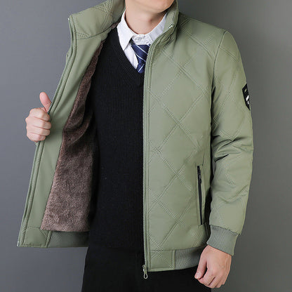 Men's Padded Coat Regular Fit Warm Zip Jacket - Nocini