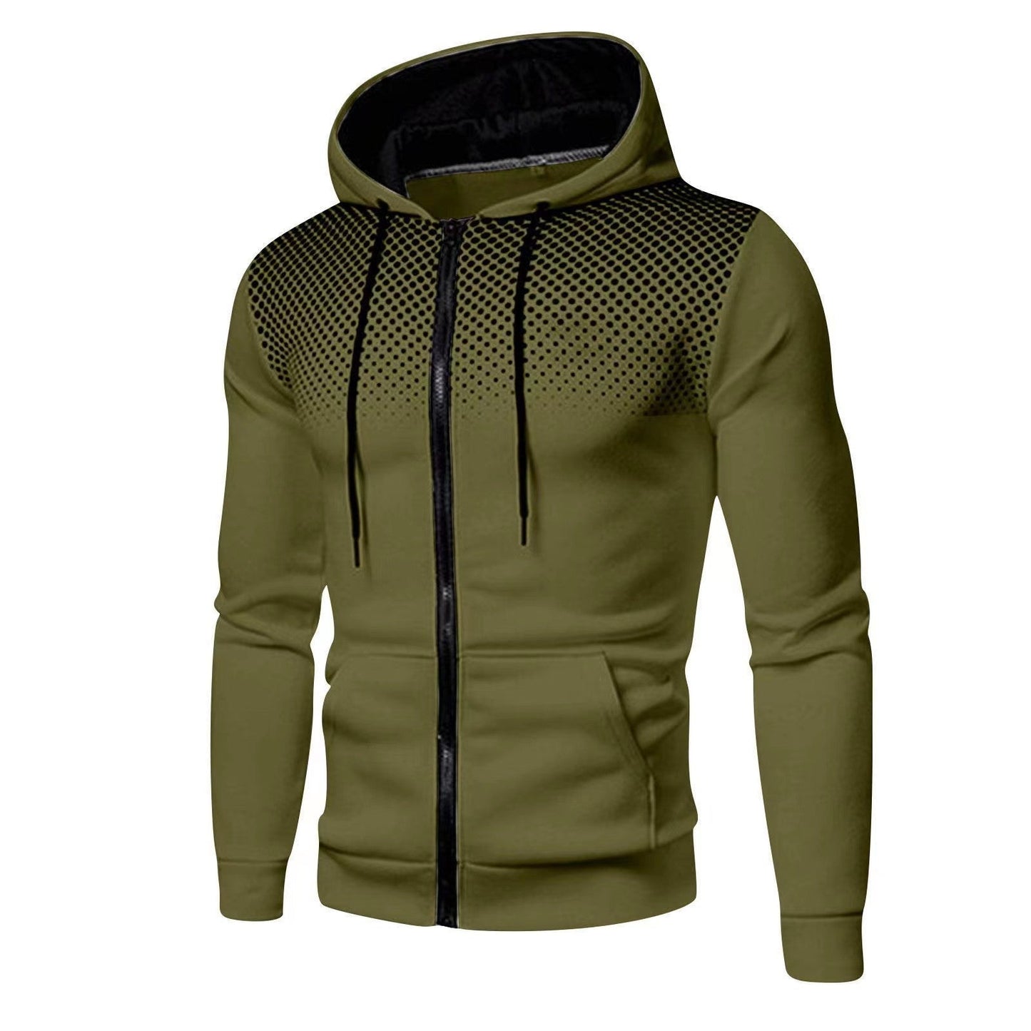 Men's Slim Fit Hooded Cardigan Sweater