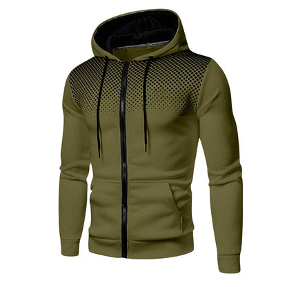 Men's Slim Fit Hooded Cardigan Sweater