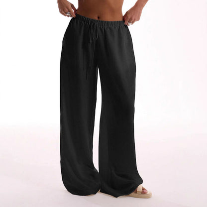 Comfortable Wide Leg Women's Linen Pants