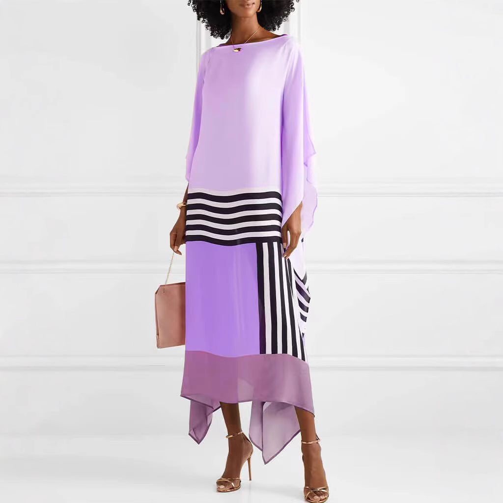 Relaxed Fit Women's Striped Maxi Dress