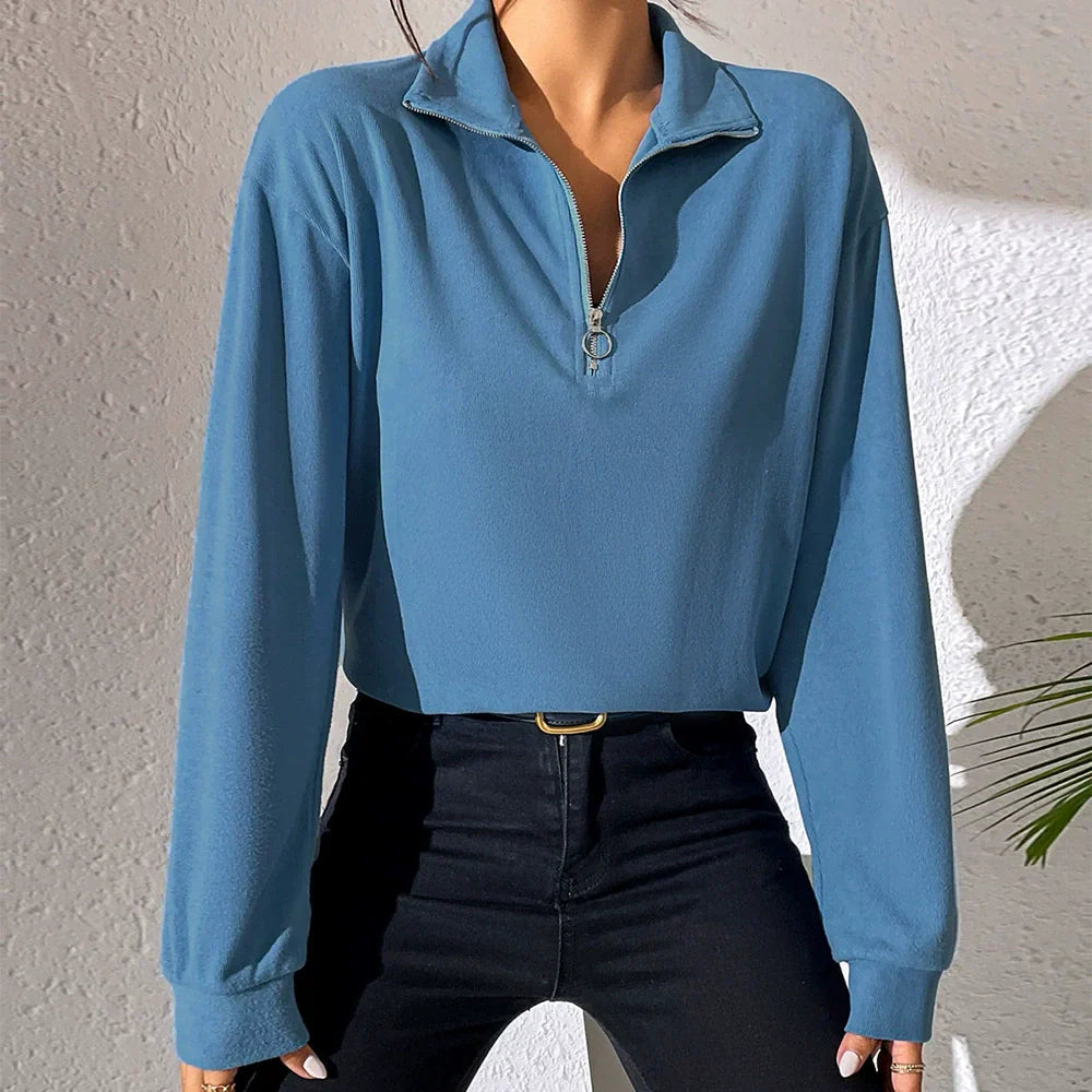 Comfy Women's Long Sleeve Pullover Top - Nocini