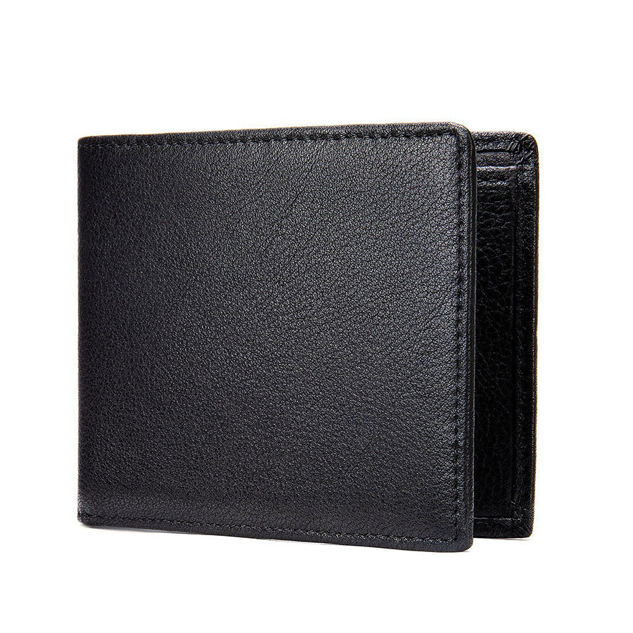 Leather Bifold Wallet with Multiple Card Pockets
