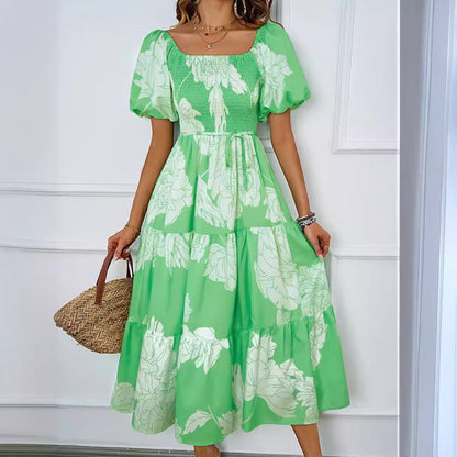 Elegant Women's Off Shoulder A-Line Dress
