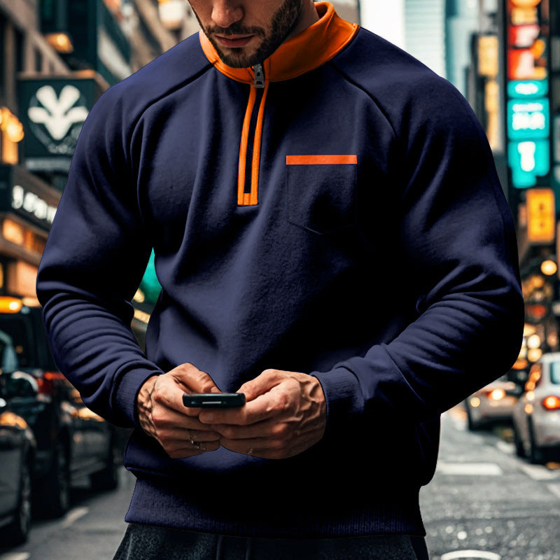 Classic Fit Men's Zipper Sweatshirt