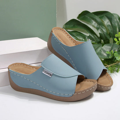 Comfortable Women's Wedge Sandals with Cushion Insole