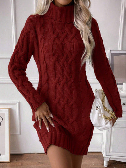 Feminine Crew Neck Mini Dress