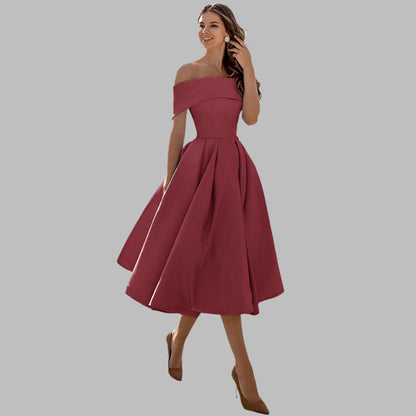 Chic Strapless Silk Formal Evening Dress