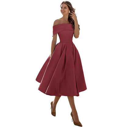 Ladies' Casual Off Shoulder Dress
