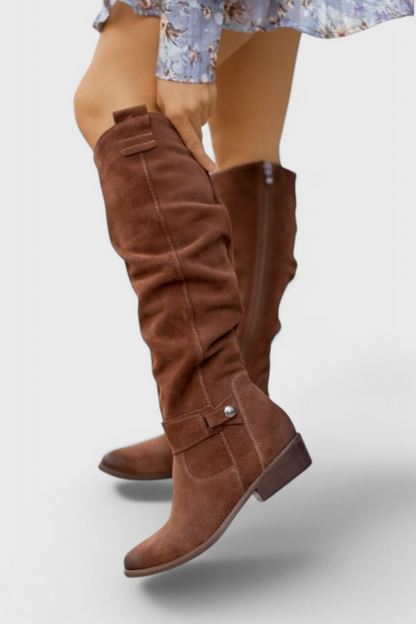 Classic Vintage Knee High Boots - Olytrend