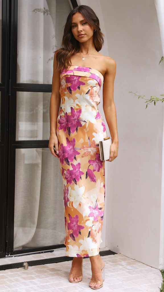 Luxurious Strapless Satin Evening Gown for Women