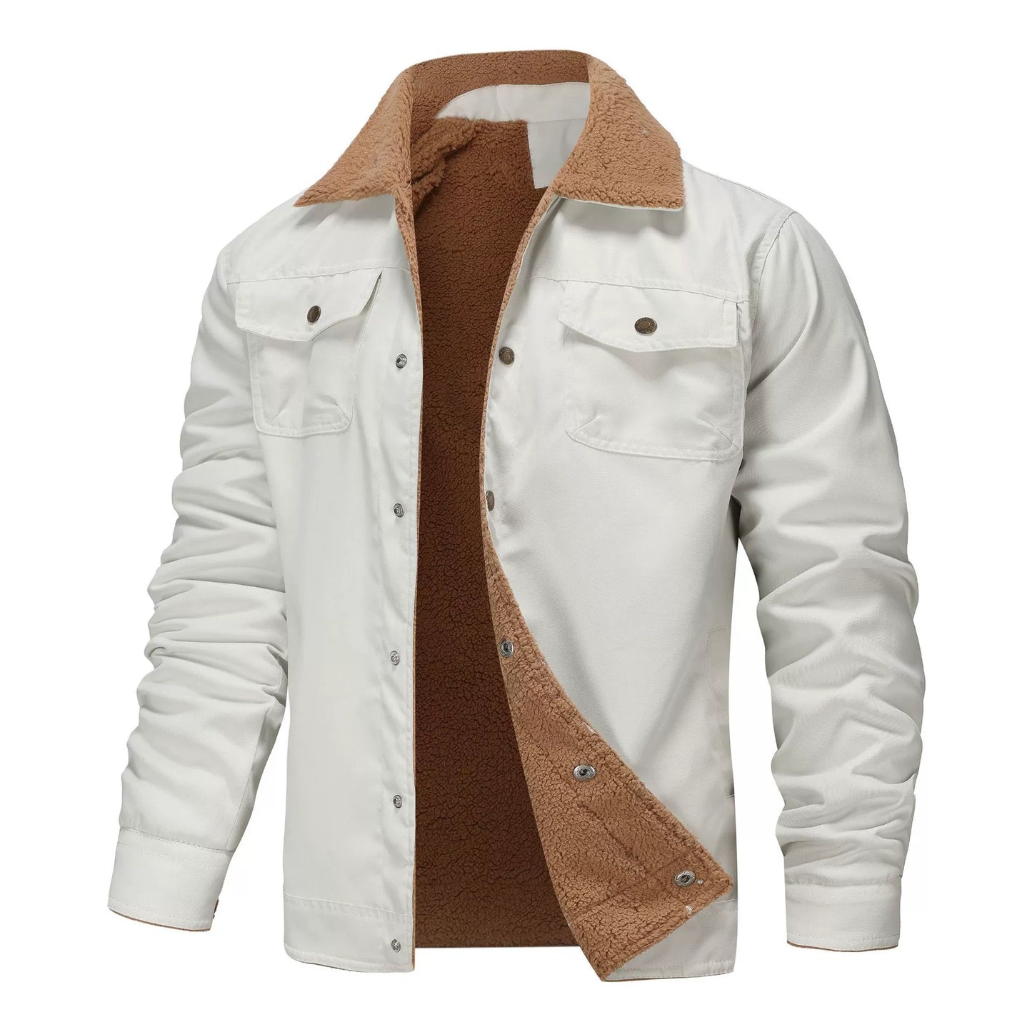 Warm Fleece Lined Mens Casual Jacket