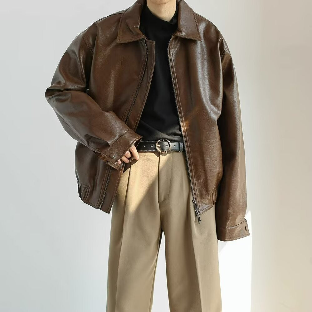 Men's Relaxed Fit Zip Jacket - Nocini
