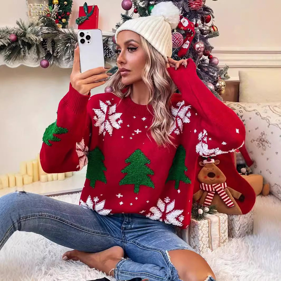 Ladies' Festive Holiday Sweater | Soft Knit Design - Nocini