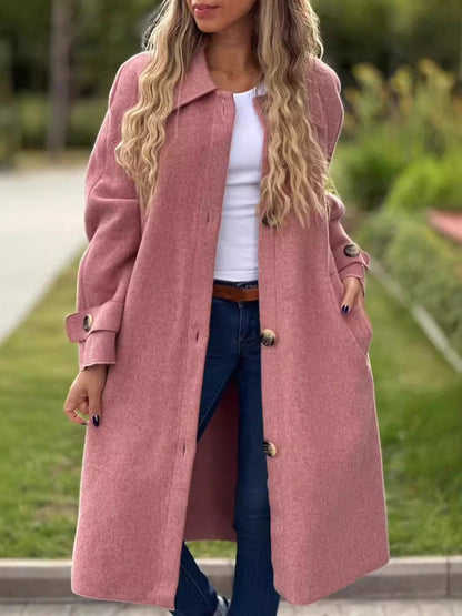 Casual Women's Oversized Button Coat