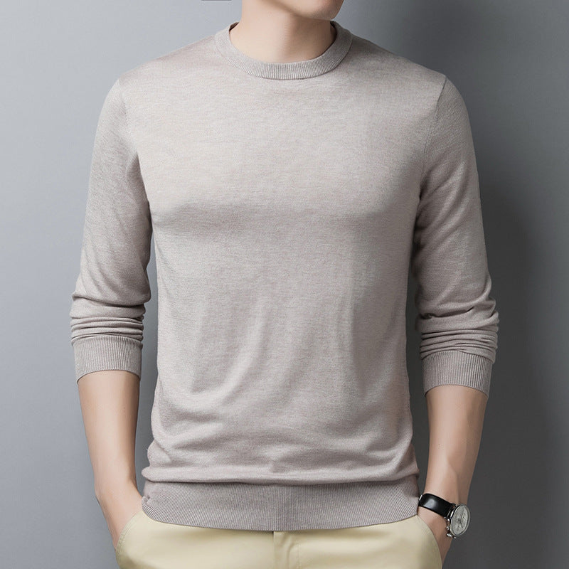 Men's Slim Fit Casual Tee - Soft Round Neck Top