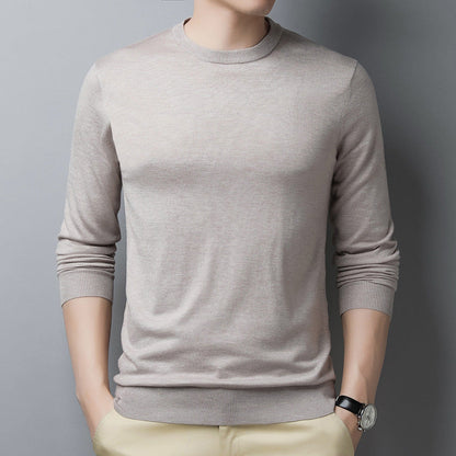 Men's Slim Fit Casual Tee - Soft Round Neck Top