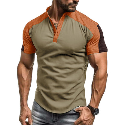 Men's Short Sleeve Casual Cotton Shirt