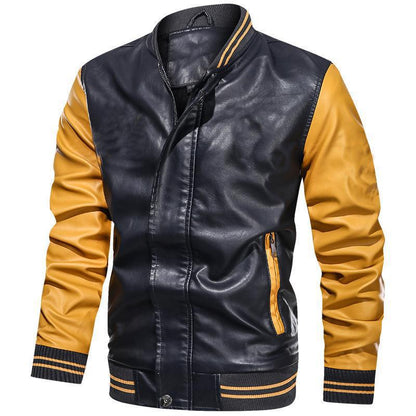 Men's Slim Fit Zip Jacket with Ribbed Hem