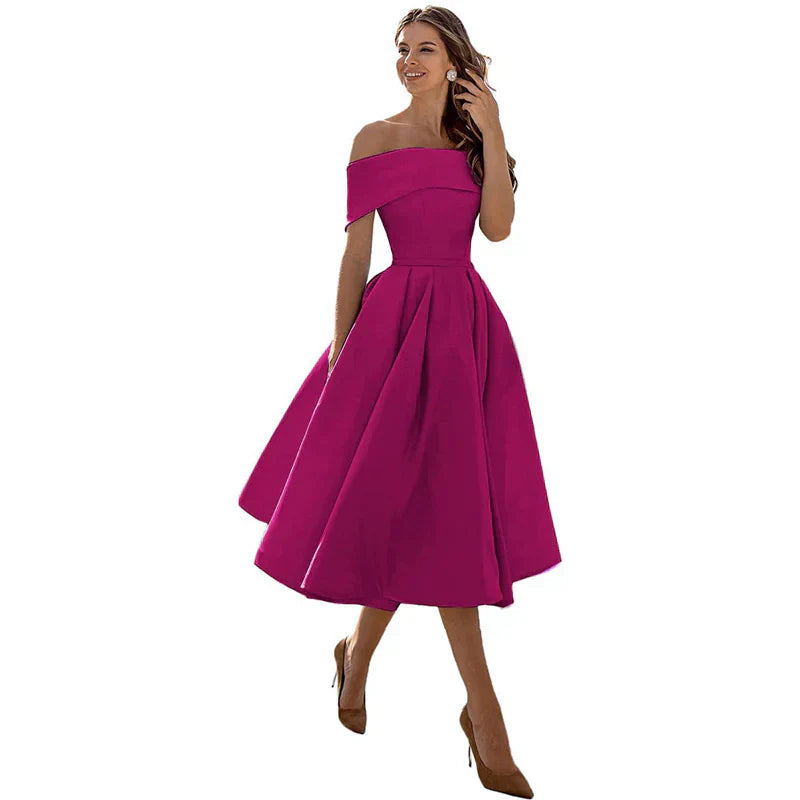 Ladies' Casual Off Shoulder Dress