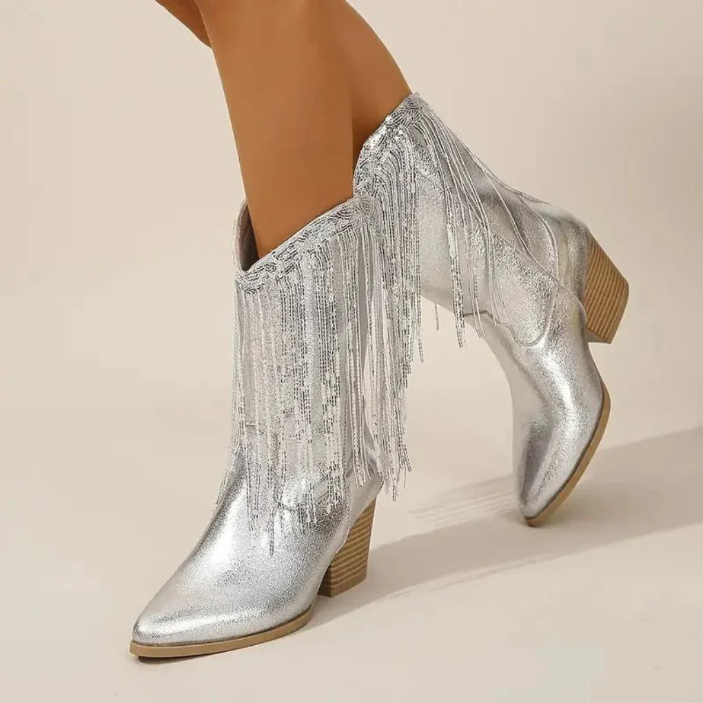 Chic Fringe Ankle Boots for Women
