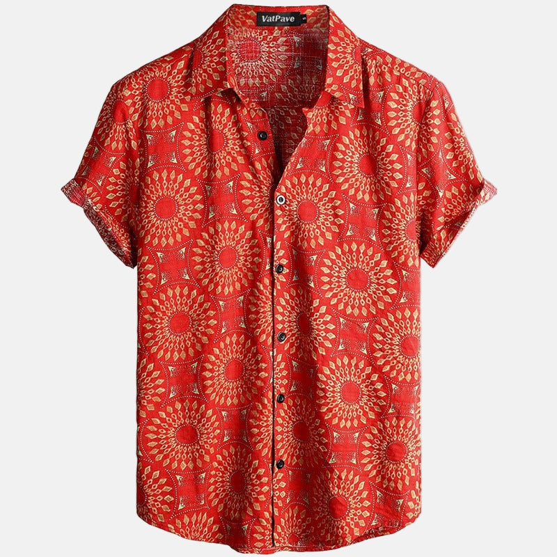 Vibrant Tropical 3D Graphic Tee - Nocini
