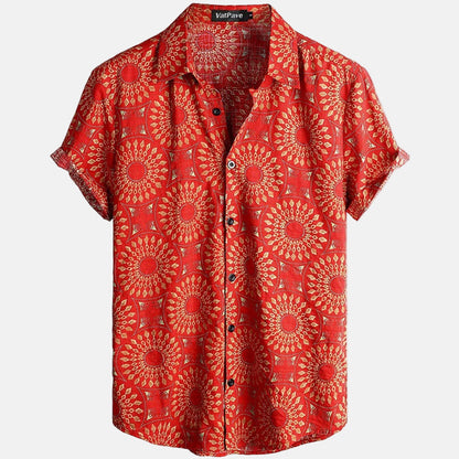 Vibrant Tropical 3D Graphic Tee - Nocini