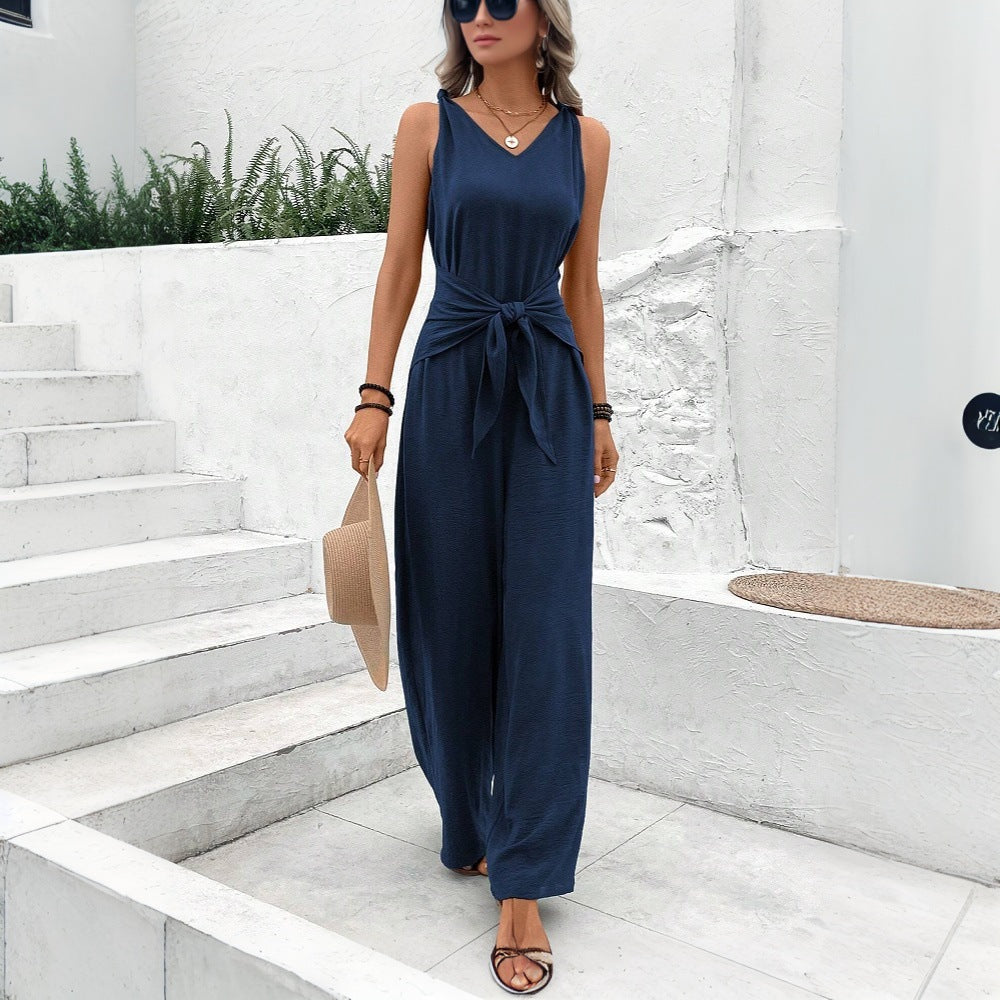 Loose Fit Women's Wide Leg Jumpsuit - Nocini