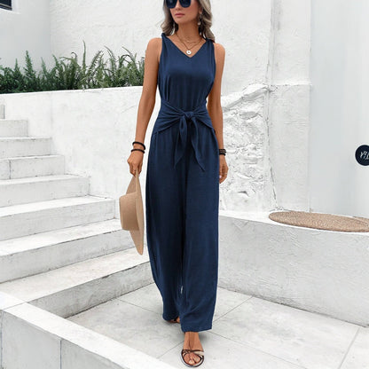 Loose Fit Women's Wide Leg Jumpsuit - Nocini