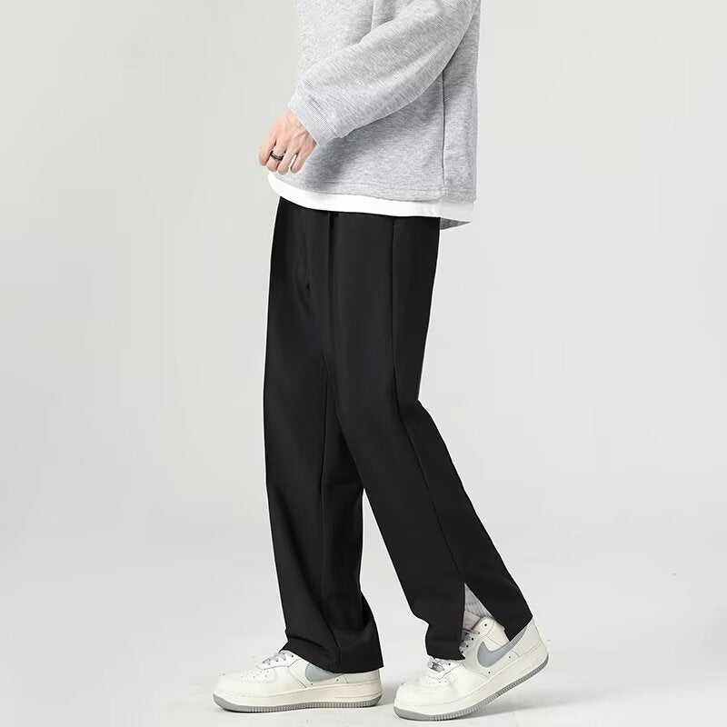 Men's Relaxed Fit Trousers Ankle Length