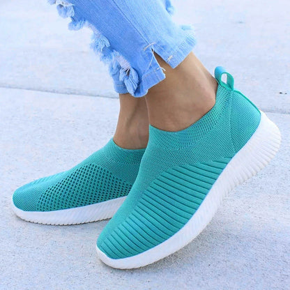 Women's Slip On Shoes - Soft Mesh - Lightweight Sneakers